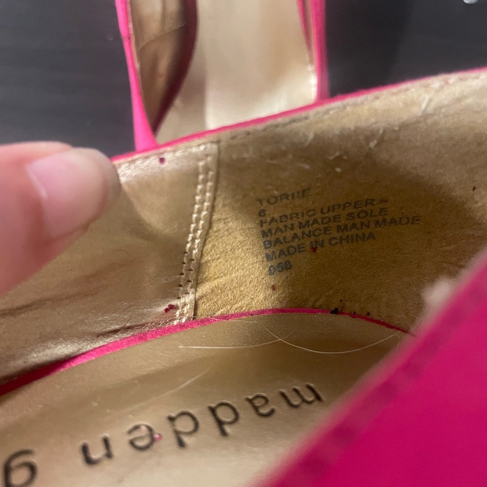 Madden Girl Fuchsia Heels - Picture 2 of 3